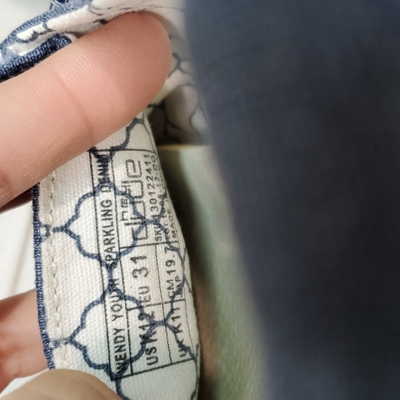 Hey Dude Youth Girls Sparkling Denim Loafer slip on shoes sz K12 - Picture 10 of 10